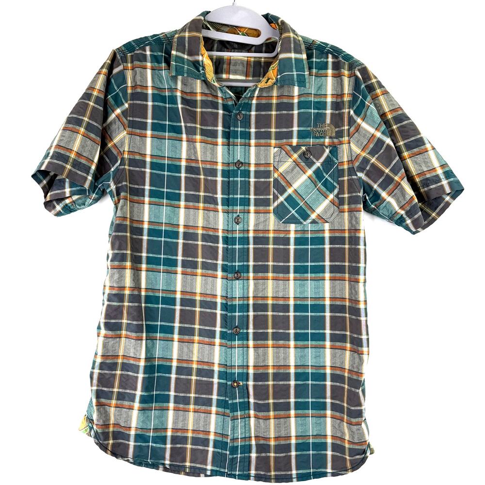 The North Face Men's Plaid Short Sleeve Button Up Shirt Size Small